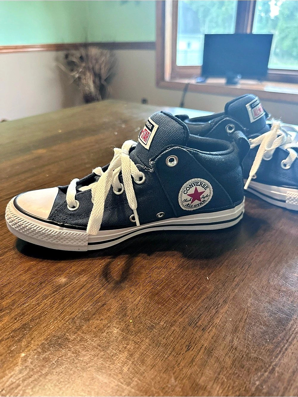 Converse Chuck Taylor All Star High Top Sneakers Navy Blue Kids Size 4 - Picture 3 of 8